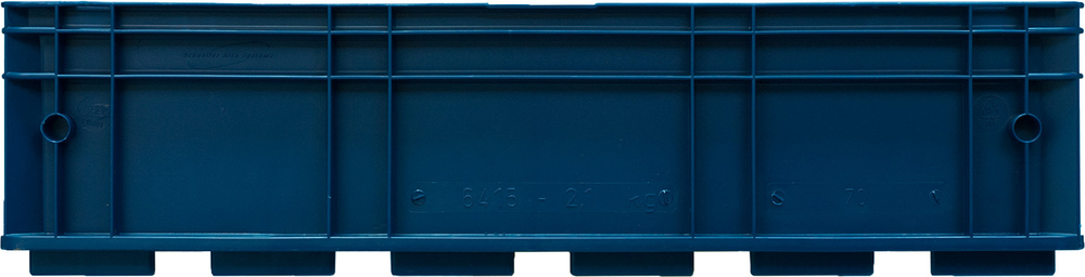 Ящик 6415 R-KLT 594х396х147,5, объем 21.1, синий, код:20838