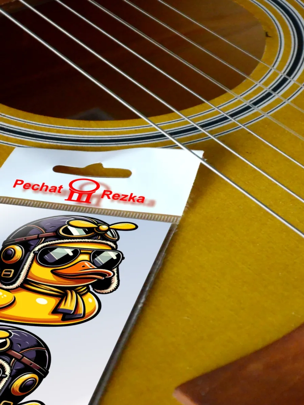 Стикеры - Резиновая уточка летчик