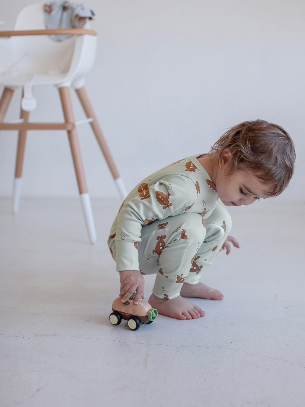 Комбинезон Mjölk Sleep and Play Submarines, на манжетах