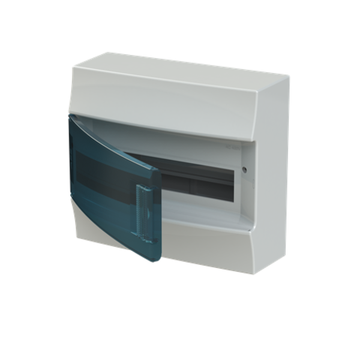 Бокс ABB Mistral41 накладной 12М (1x12) зеленая дверь с винтовым клеммным блоком