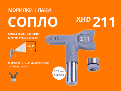 Сопло XHD 211 для безвоздушного распыления