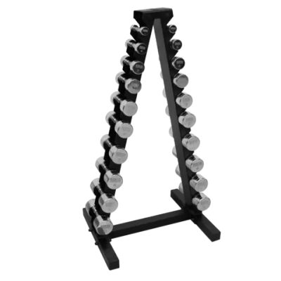 Набор хромированных гантелей BRONZE GYM, 1-10 КГ - 10 ПАР, ШАГ 1 КГ