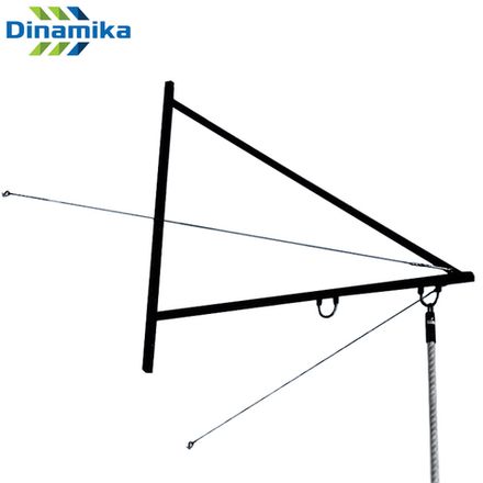 Консоль настенная для колец гимнастических и канатов на растяжках вынос 2000мм (цвет черный)