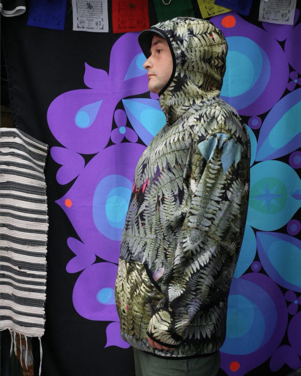 Худи Plushedelica Папоротники зеленый