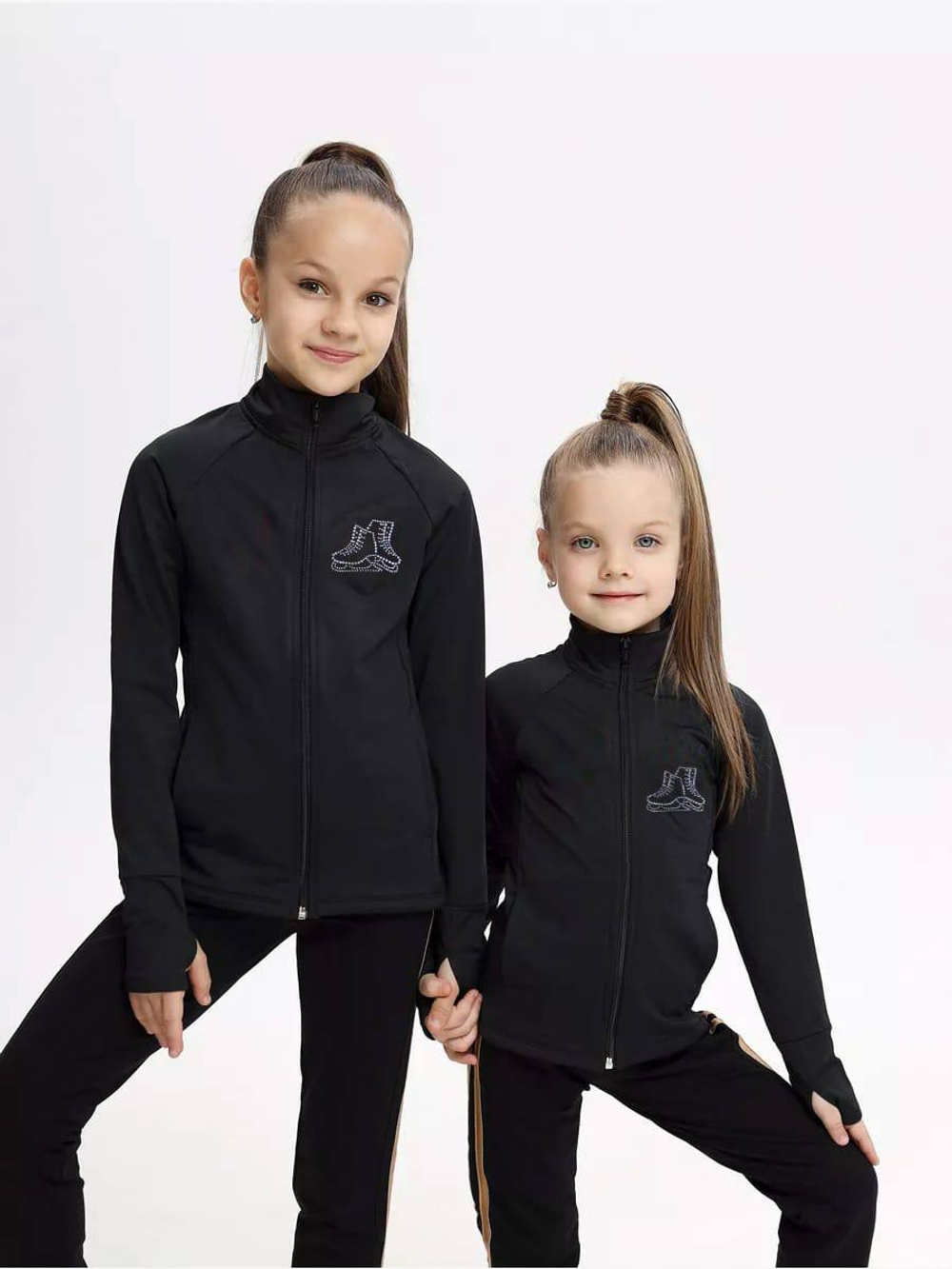 Термокуртка с аппликацией из страз