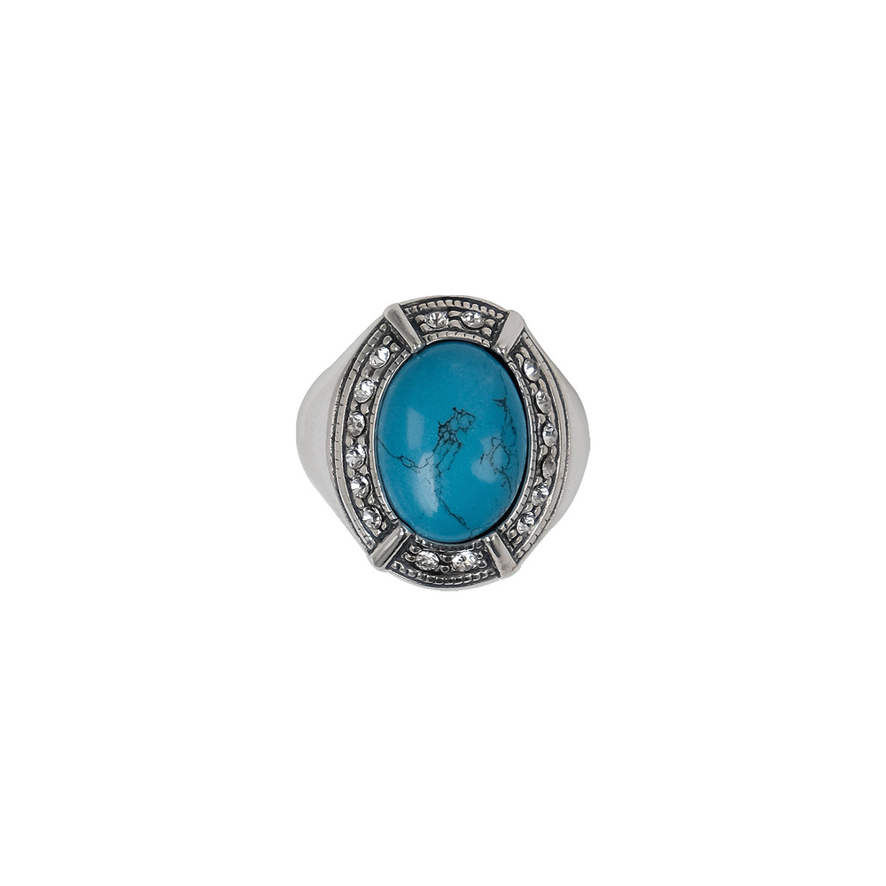 "Кордильеры" кольцо в серебряном покрытии из коллекции "Самоцветы" от Jenavi