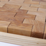 Деревянный конструктор "Лесенки" не окрашенный, поддон, 19 деталей