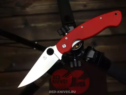 (Реплика Spyderco Military) Складной нож Steelclaw Боец-3 , красная рукоять - сталь D2