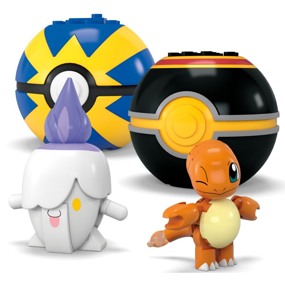 MEGA Pokemon - Команда Огненного типа 105 элементов строительных кирпичей. HTJ06 / артикул   GFC85 HTJ06  / GTIN 194735191123
