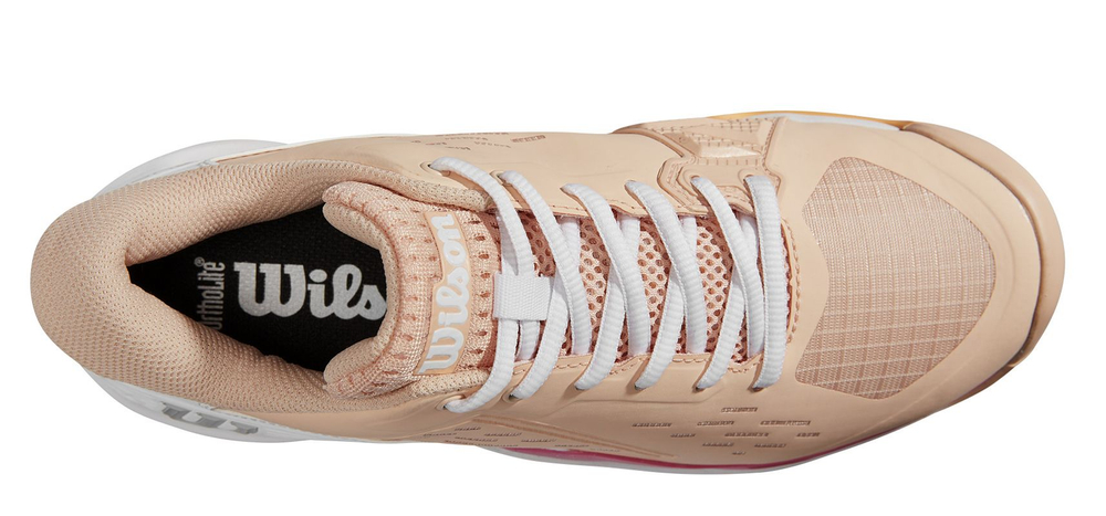 Женские теннисные кроссовки Wilson Rush Pro Ace Clay - peach parfait/white/tangerine