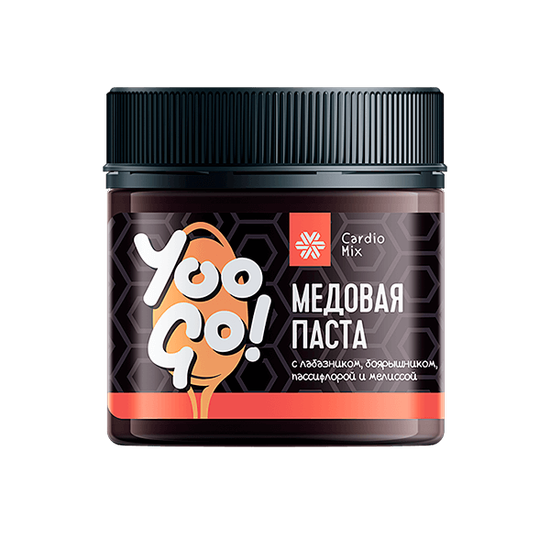 Медовая паста с лабазником, боярышником, пассифлорой и мелиссой Yoo Gо
