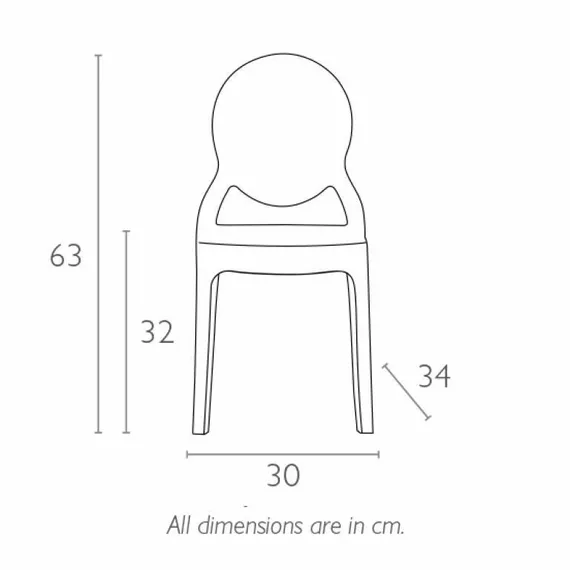 Детский стульчик Baby Elizabeth прозрачный
