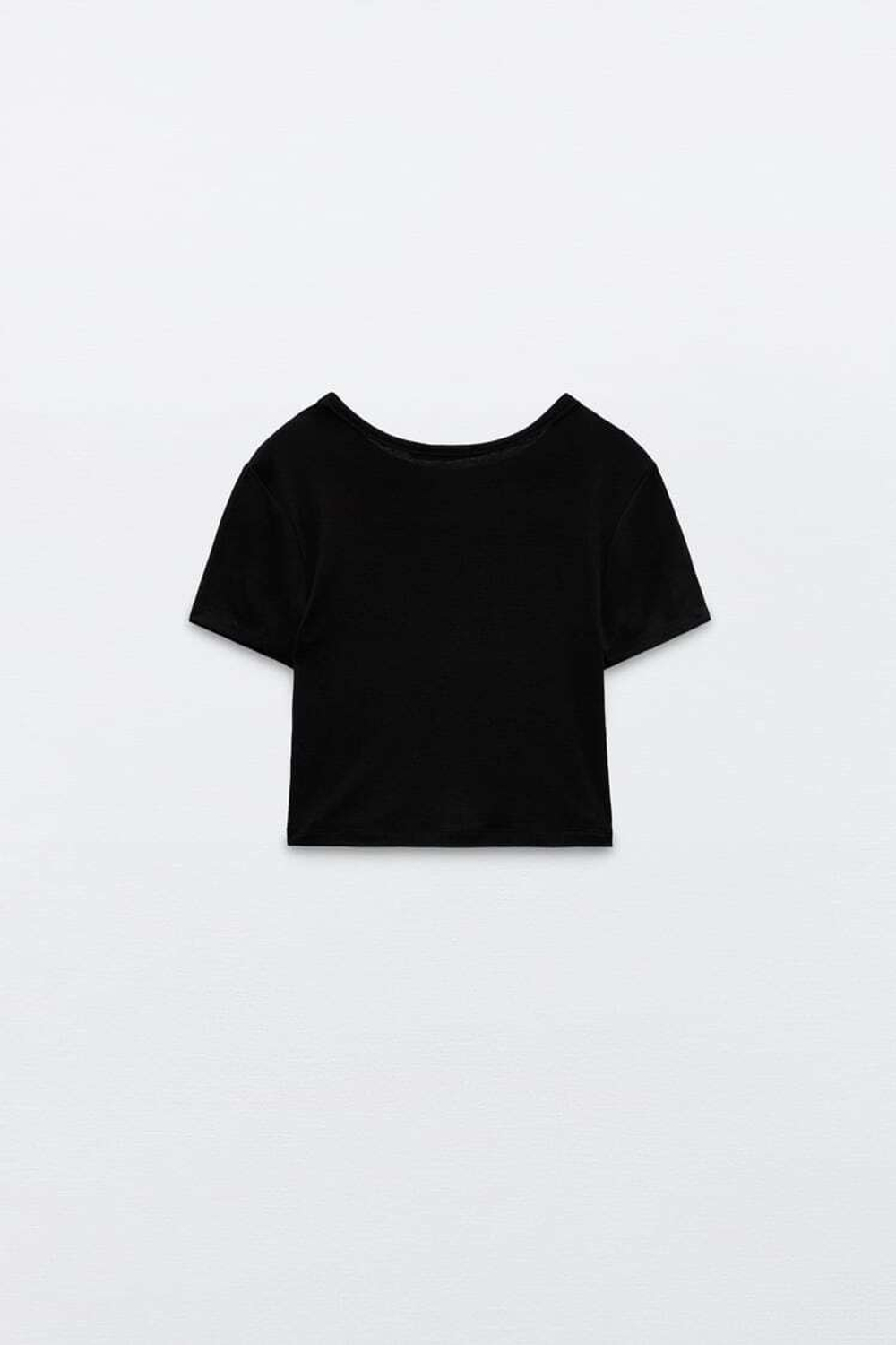 ZARA КОРОТКИЙ ТОП, ЧЕРНЫЙ