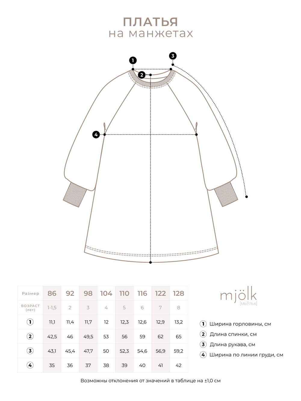 Платье на манжетах Mjölk Dinoworld, уценка