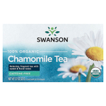 Swanson Vitamins, 100% органический ромашковый чай, без кофеина, 20 чайных пакетиков, 20 г (0,7 унции)