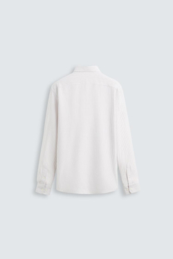 ZARA РУБАШКА REGULAR-FIT, ЭКРЮ/БЕЖЕВЫЙ