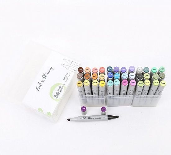 Набор Fat&Skinny маркеров Brush 36 шт