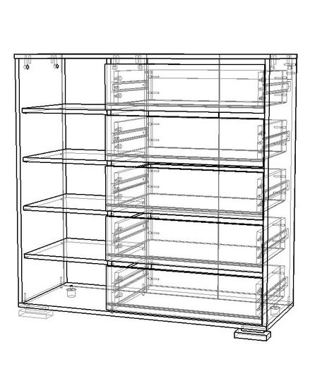 Комод НАПОЛИ-3  правый