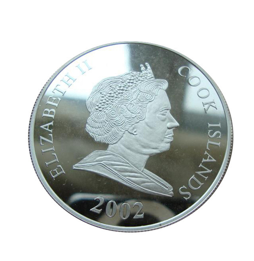 О-ва Кука 1 доллар 2002 Биатлон Олимпиада Солт-Лейк-Сити 2002 СЕРЕБРО