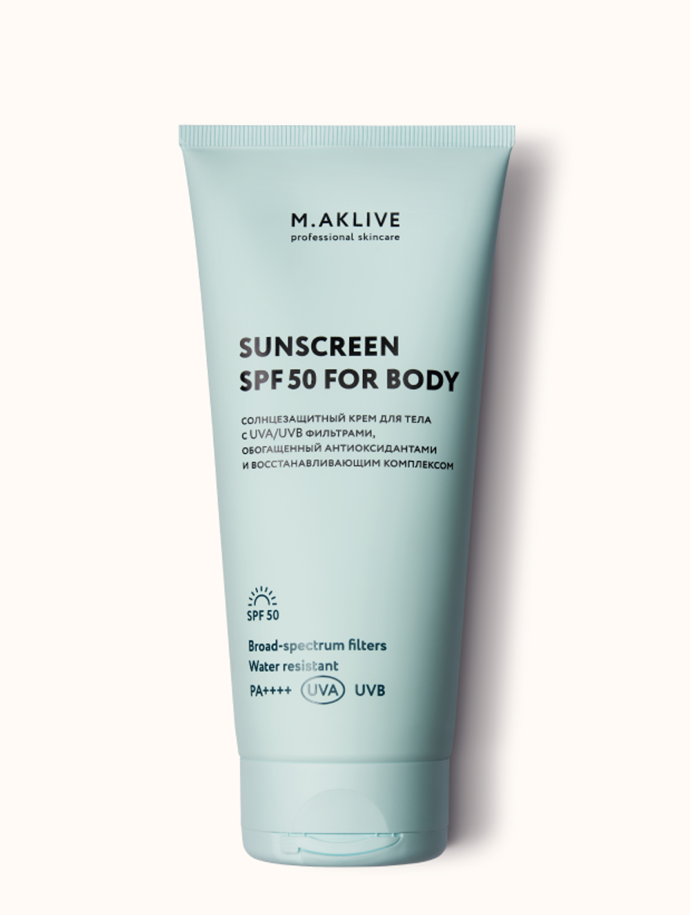 Солнцезащитный крем для тела SPF30 M.AKLIVE, 200 мл + ПОДАРОК Увлажняющий крем-флюид 200 мл