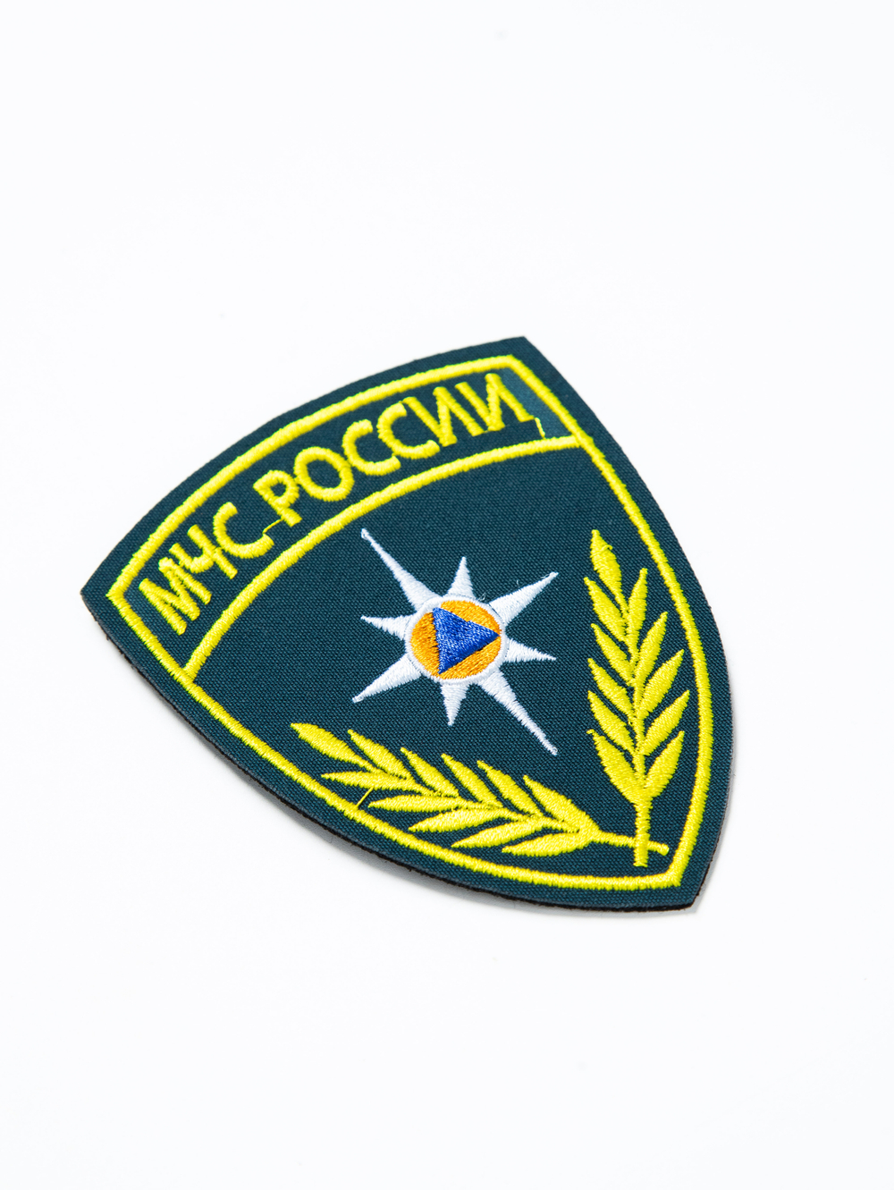 Шеврон вышитый "МЧС России" серо-синий