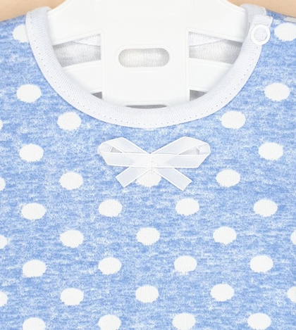 Боди Горошек (голубой)
