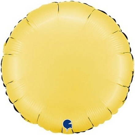 Г 18'' Круг Желтый банан Сатин 40 см.