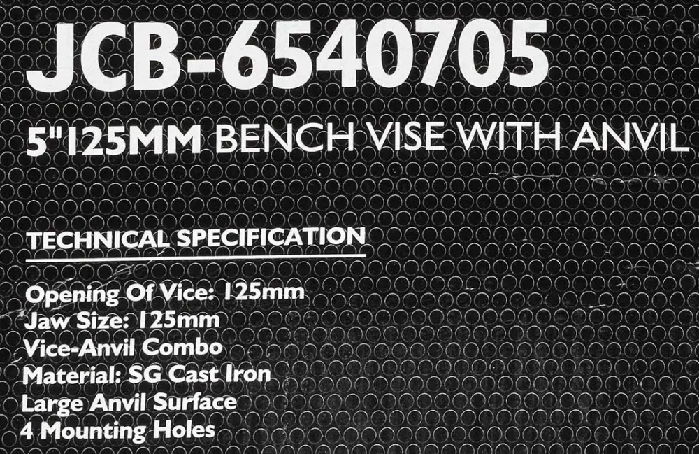 Тиски стальные с наковальней 125мм (5'') JCB JCB-6540705