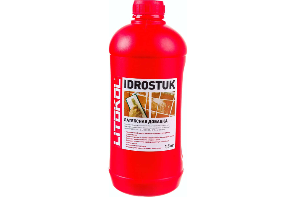 Добавка для затирки латексная Litokol IDROSTUK-M 1,5 кг