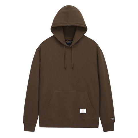 Толстовка Alpha Industries Essential Hoodie Espresso (Темно-коричневая)