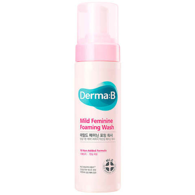Derma:B Mild Feminine Foaming Wash 200ml,Слабокислотная очищающая пенка для интимной гигиены 200 мл