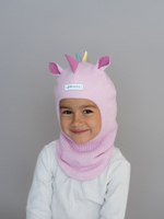 шапка шлем для девочки