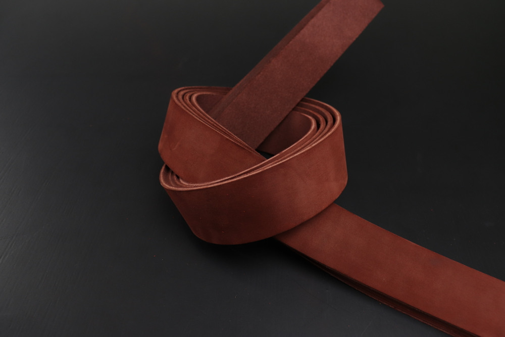 Ременная заготовка Шелк Бордо гладкая