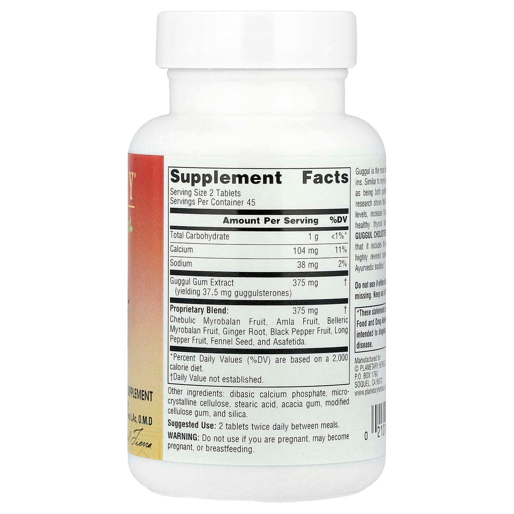 Planetary Herbals, Guggul Cholesterol Compound™, 90 таблеток