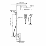 Душевая система WasserKraft Aisch 5500 SET2669 золото матовое