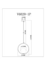 Светильник подвесной Moderli V11577-1P Barocco