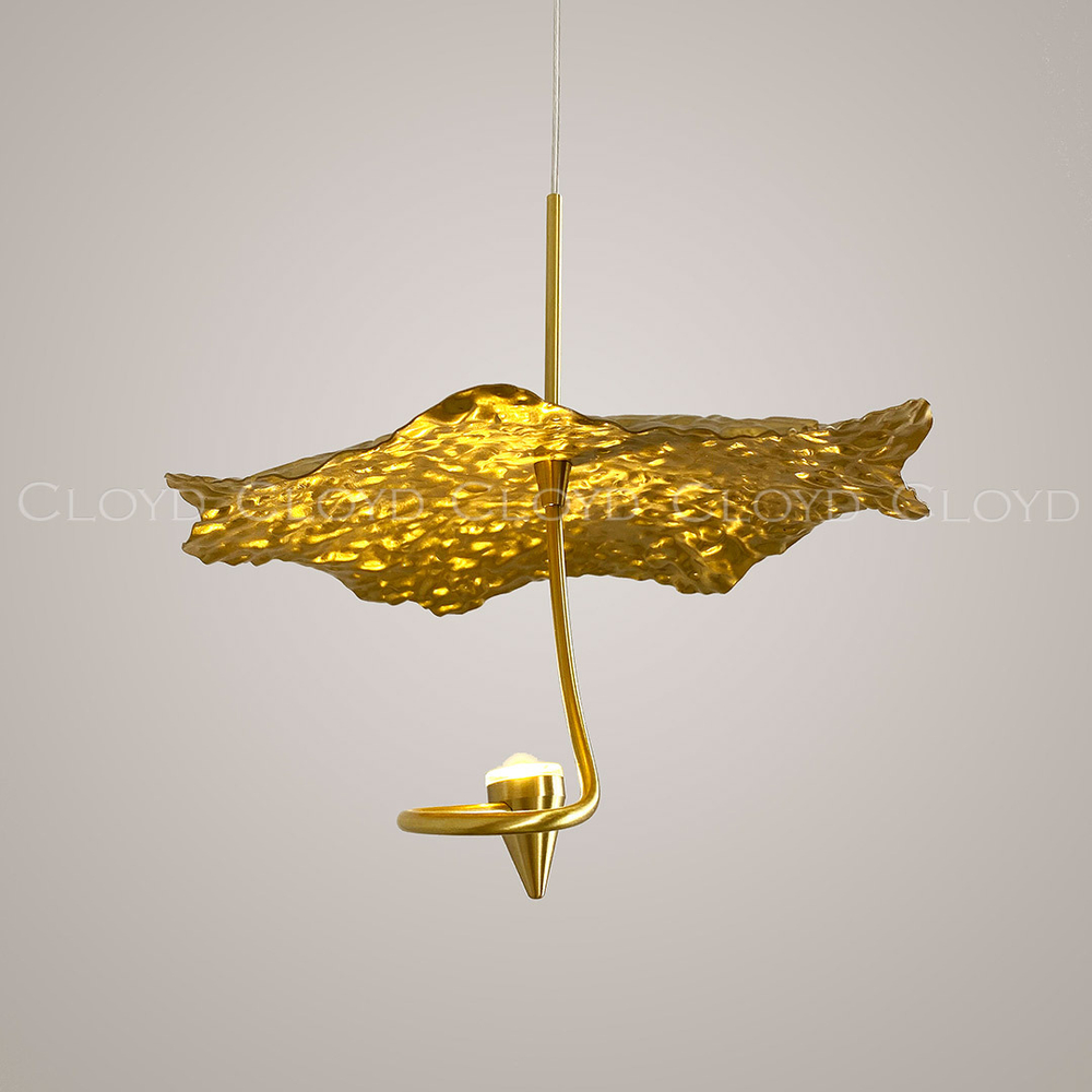 Подвесной светильник Cloyd KIRIBATI P1 / Ø20 см - латунь (арт.11374)