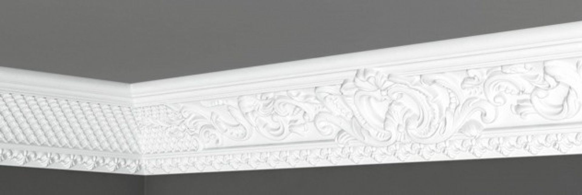 Плинтус потолочный Де-Багет Декор ДП 45/170
