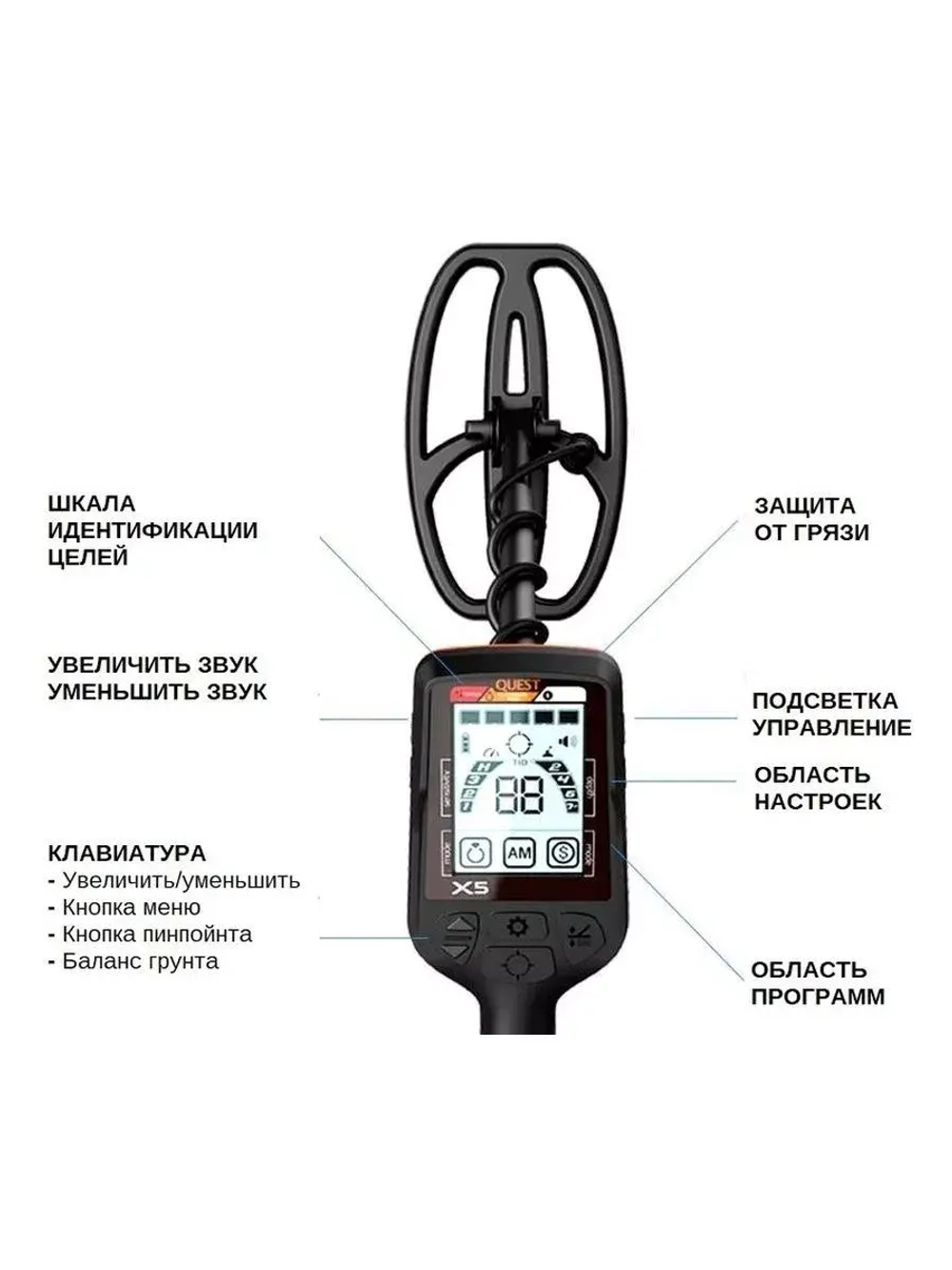 Металлоискатель X5