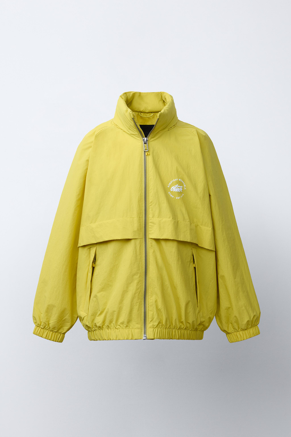 ZARA ЛЕГКАЯ КУРТКА WATER REPELLENT, ЛАЙМОВЫЙ