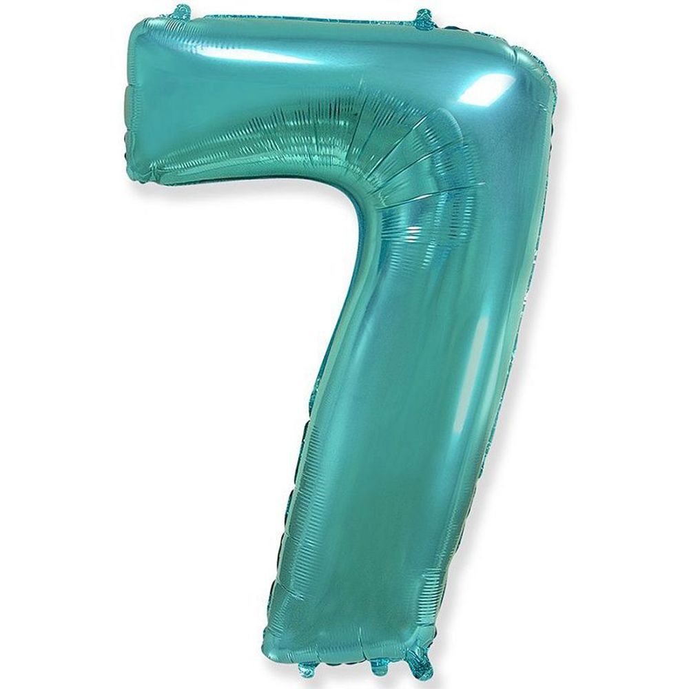 Цифра "7" Бирюзовый