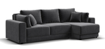 Угловой диван Босс Прайм ХЛ Вельвет Корд графит