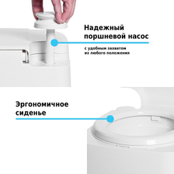 Биотуалет Lupmex 79112P 12л с индикатором с пробниками гранул