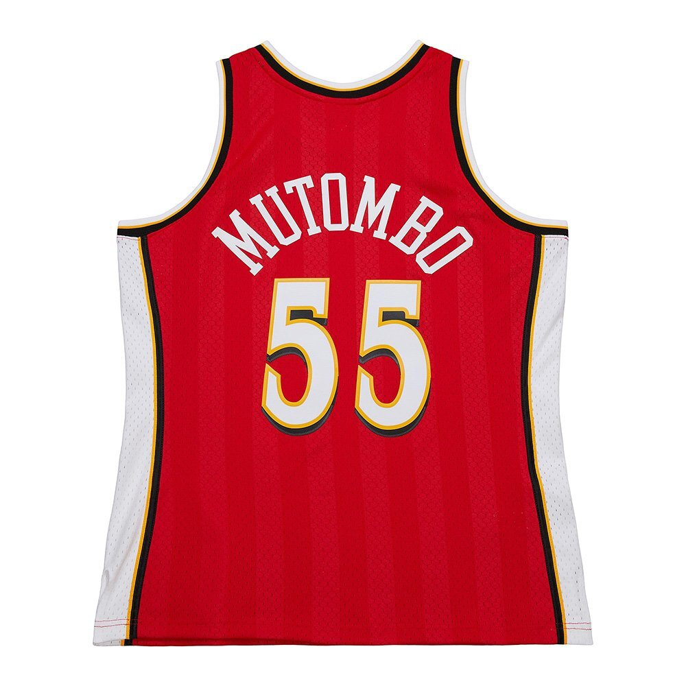 Баскетбольная джерси Mitchell&Ness NBA Hardwood Classics Swingman Jersey 1999/00 Atlanta Hawks Dikembe Mutombo Red