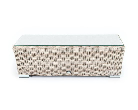 "Капучино" журнальный столик из искусственного ротанга, цвет бежевый