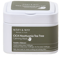 Mary&May CICA Houttuynia Tea Tree Calming Mask успокаивающие тканевые маски 30шт