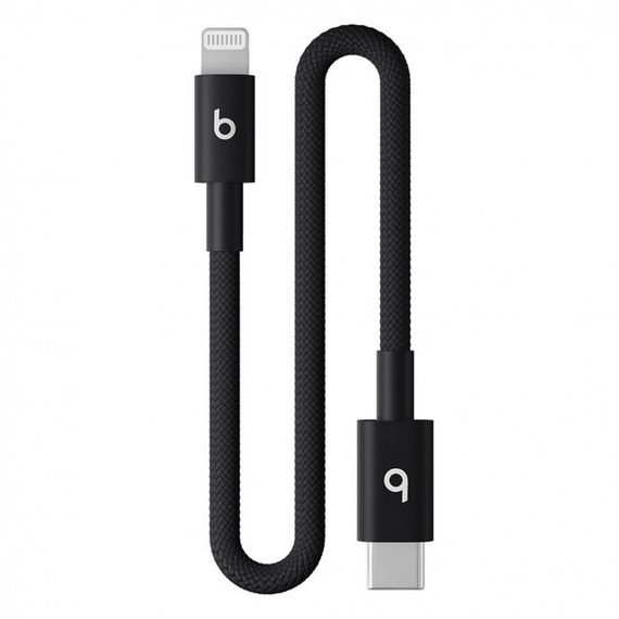 Кабель Beats USB-C - Lightning Woven Short Cable 20 cm (MEQM4) Bolt Black