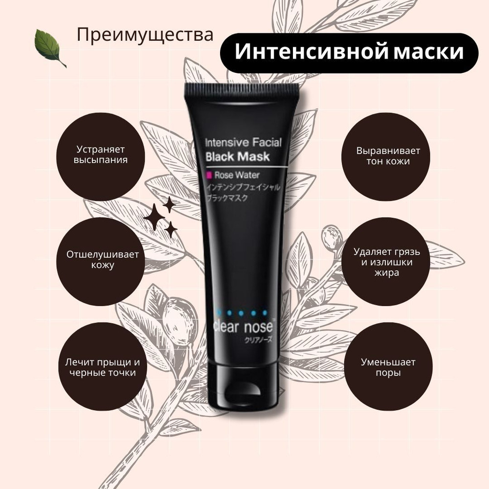 🌹✨Маска для лица интенсивная🖤💧