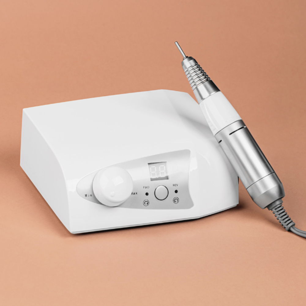 Irisk Аппарат для маникюра и педикюра Aura белый, 35 тыс. оборотов, 35Вт, 21В5