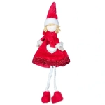 Новогоднее украшение Ангел 20 см красн.